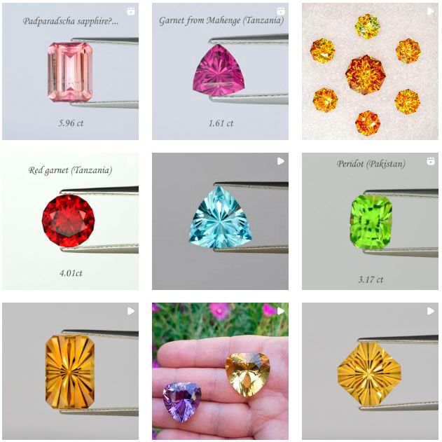 precision cut gemstones