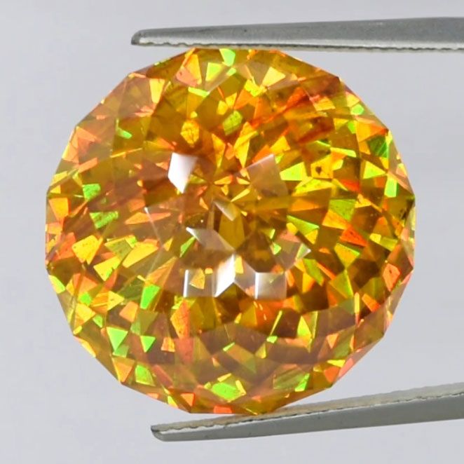 Faceted gem sphalerite 44.97 ct