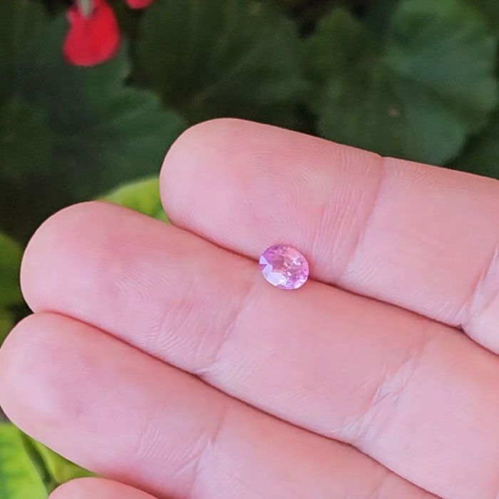 Sapphire, unheated, pink - 1,00 ct