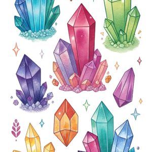 Rough and faceted stones for collection - 2